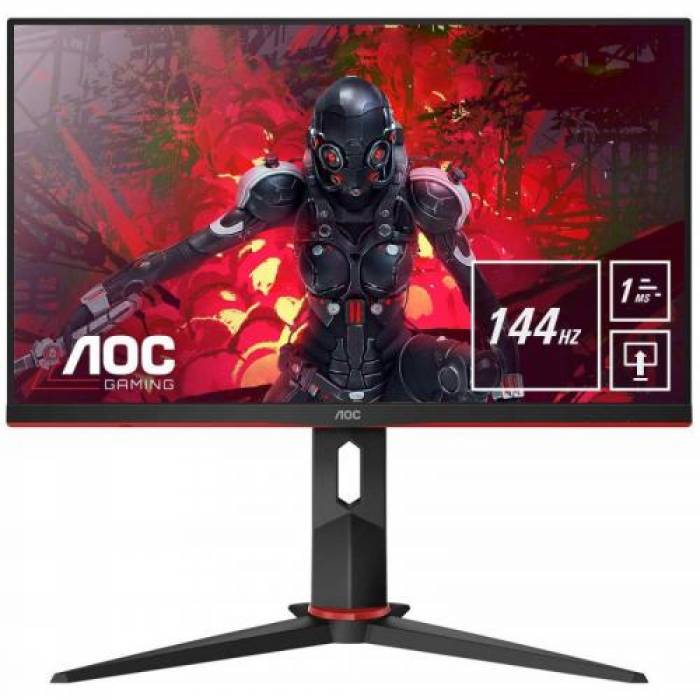 Monitor LED AOC 24G2U, 23.8inch, 1920x1080, 1ms, Black