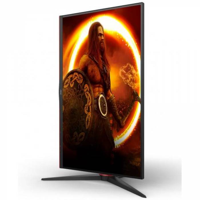 Monitor LED AOC U28G2XU, 28inch, 3840x2160, 1ms, Black