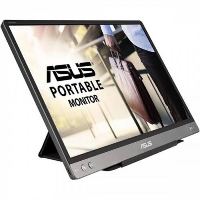 Monitor LED Asus MB14AC, 14inch, 1920x1080, 5ms GTG, Grey