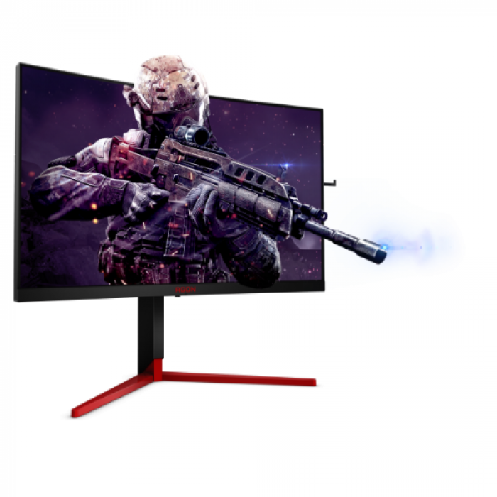 Monitor LED Curbat AOC AGON AG273QCG, 27inch, 2560x1440, 1ms, Black-Red