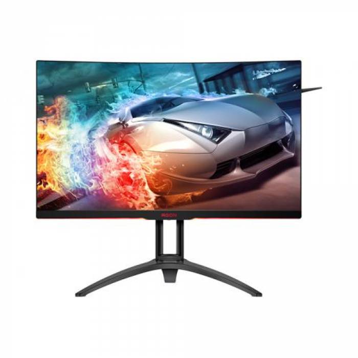 Monitor LED Curbat AOC AGON AG322QC4, 31.5inch, 2560x1440, 4ms, Black-Silver