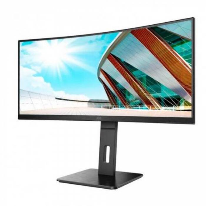 Monitor LED Curbat AOC CU34P2A, 34inch, 3440x1440, 1ms, Black