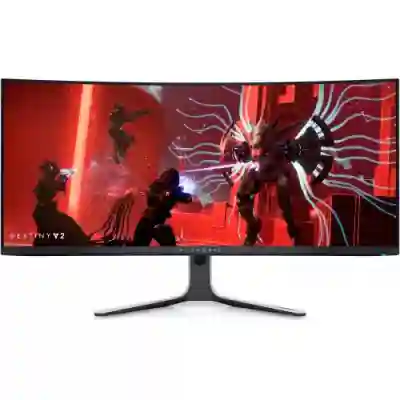 Monitor LED Curbat Dell Alienware AW3423DW, 34inch, 3440x1440, 0.1ms GTG, Black-White