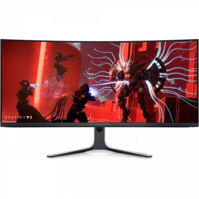 Monitor LED Curbat Dell Alienware AW3423DW, 34inch, 3440x1440, 0.1ms GTG, Black-White