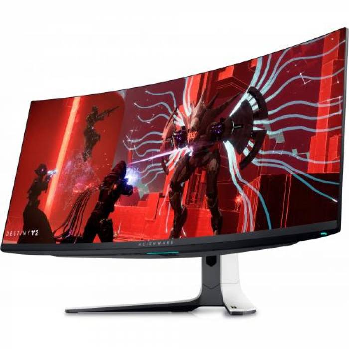 Monitor LED Curbat Dell Alienware AW3423DW, 34inch, 3440x1440, 0.1ms GTG, Black-White