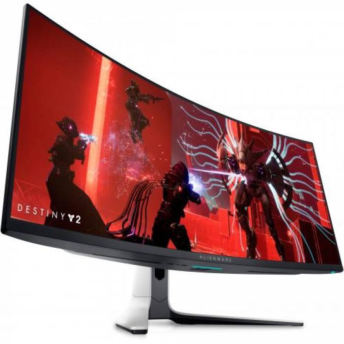 Monitor LED Curbat Dell Alienware AW3423DW, 34inch, 3440x1440, 0.1ms GTG, Black-White