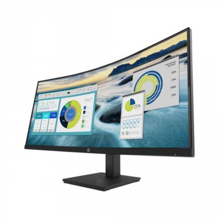 Monitor LED Curbat HP P34hc G4, 34inch, 3440x1440, 5ms GTG, Black