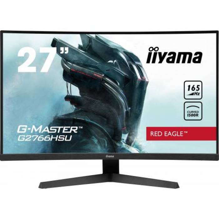 Monitor LED Curbat Iiyama G-MASTER G2766HSU-B1, 27inch, 1920x1080, 1ms, Black