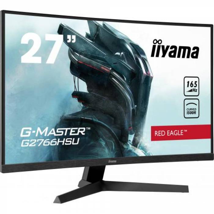 Monitor LED Curbat Iiyama G-MASTER G2766HSU-B1, 27inch, 1920x1080, 1ms, Black