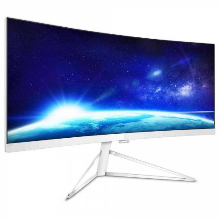 Monitor LED Curbat Philips 349X7FJEW, 34inch, 3440x1440, 4ms GTG, White