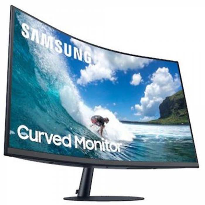 Monitor LED Curbat Samsung C27T550FDU, 27inch, 1920x1080, 4ms GTG, Black