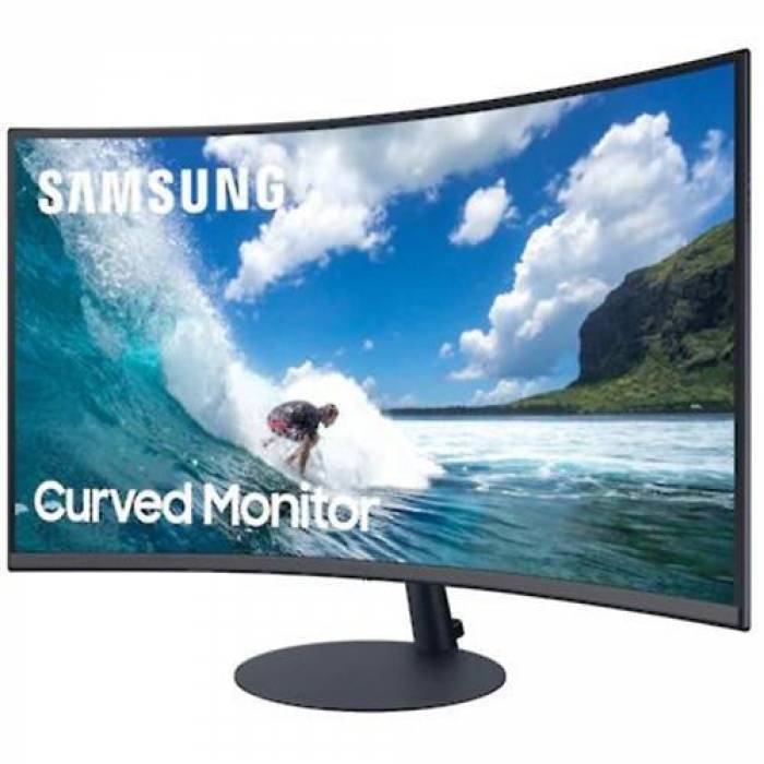 Monitor LED Curbat Samsung C27T550FDU, 27inch, 1920x1080, 4ms GTG, Black