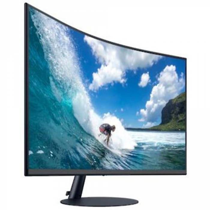 Monitor LED Curbat Samsung C27T550FDU, 27inch, 1920x1080, 4ms GTG, Black