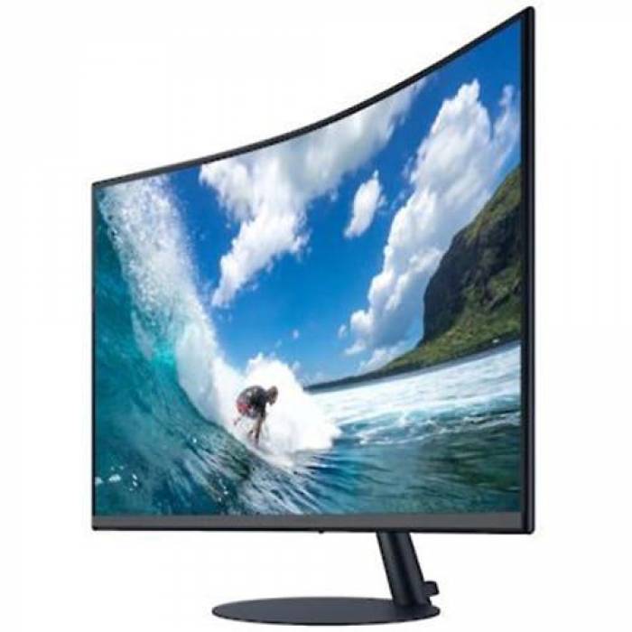 Monitor LED Curbat Samsung C27T550FDU, 27inch, 1920x1080, 4ms GTG, Black