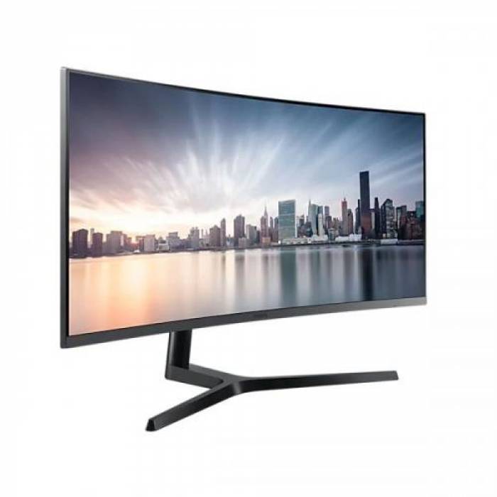 Monitor LED Curbat Samsung C34H890WGR, 34inch, 3440x1440, 4ms, Dark Silver