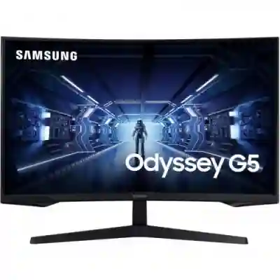 Monitor LED Curbat Samsung Odyssey G5 LC32G55TQBUXEN, 32inch, 2560x1440, 1ms, Black