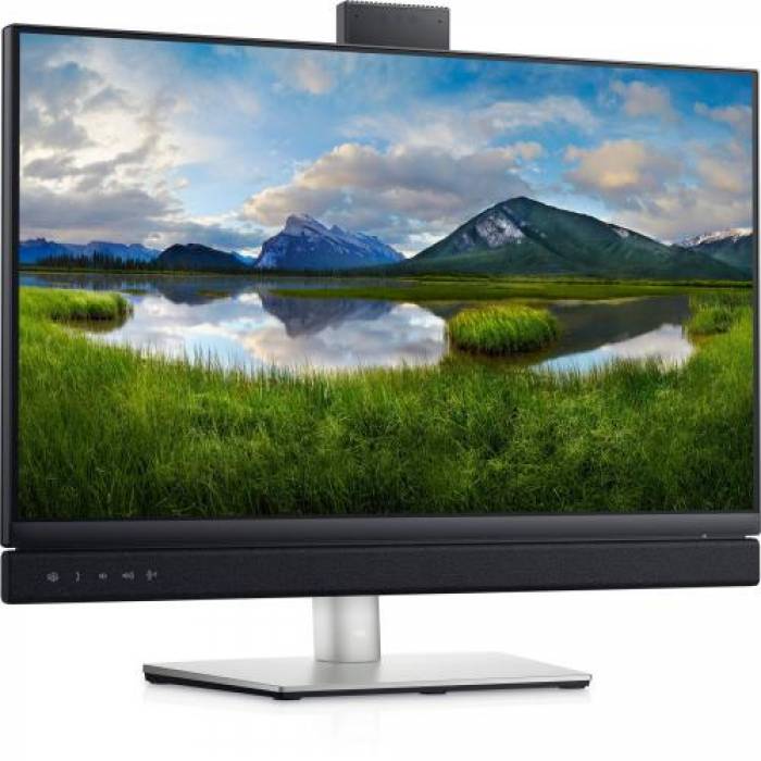 Monitor LED Dell C2422HE, 23.8inch, 1920x1080, 5ms GTG, Black-Silver