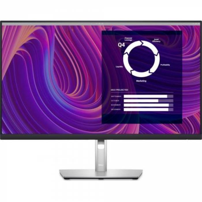 Monitor LED Dell P2723D, 27inch, 2560x1440, 5ms GTG, Black-Grey