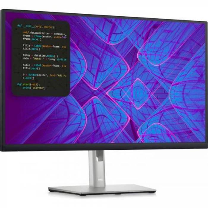 Monitor LED Dell P2723QE, 27inch, 3840x2160, 5ms GTG, Black-Grey