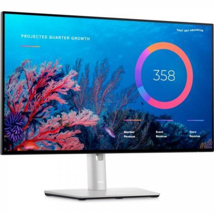 Monitor LED DELL UltraSharp U2422H, 24inch, 1920x1080, 5ms GTG, Silver