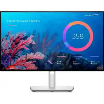 Monitor LED DELL UltraSharp U2422HE, 24inch, 1920x1080, 5ms GTG, Silver