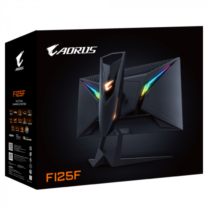 Monitor LED Gigabyte Aorus FI25F, 24.5inch, 1920x1080, 1ms, Black 