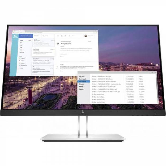 Monitor LED HP E23 G4, 23inch, 1920x1080, 5ms, Black-Silver