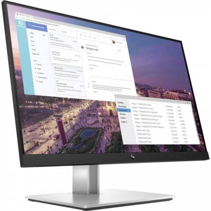 Monitor LED HP E23 G4, 23inch, 1920x1080, 5ms, Black-Silver