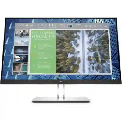 Monitor LED HP E24 G4, 23.8inch, 2560x1440, 5ms GtG, Black-Silver