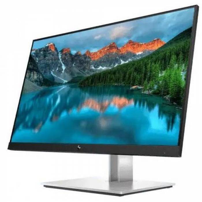 Monitor LED HP E24 G4, 23.8inch, 2560x1440, 5ms GtG, Black-Silver