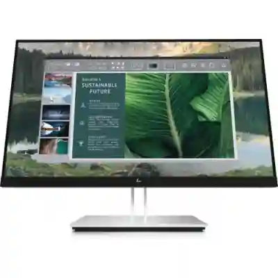 Monitor LED HP E24u G4, 23.8inch, 1920x1080, 5ms GTG, Black-Silver