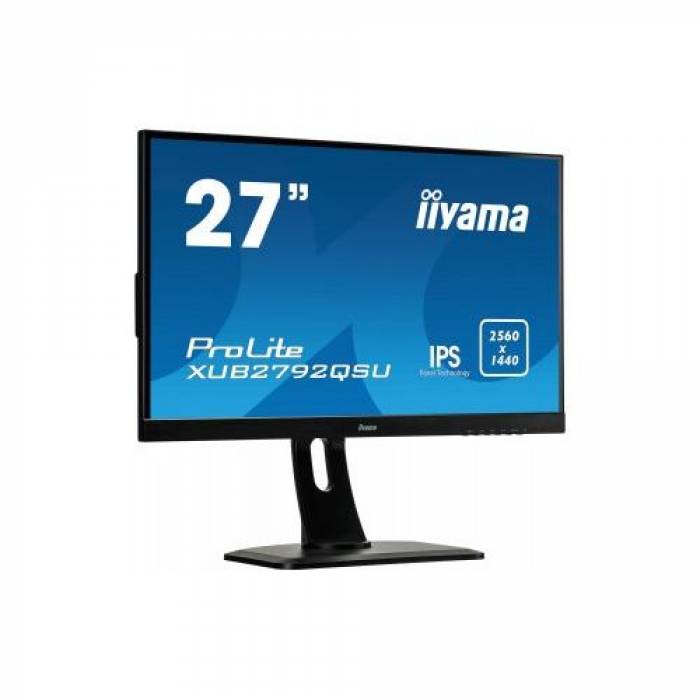 Monitor LED Iiyama XUB2792QSU-B1, 27inch, 2560x1440, 5ms, Black