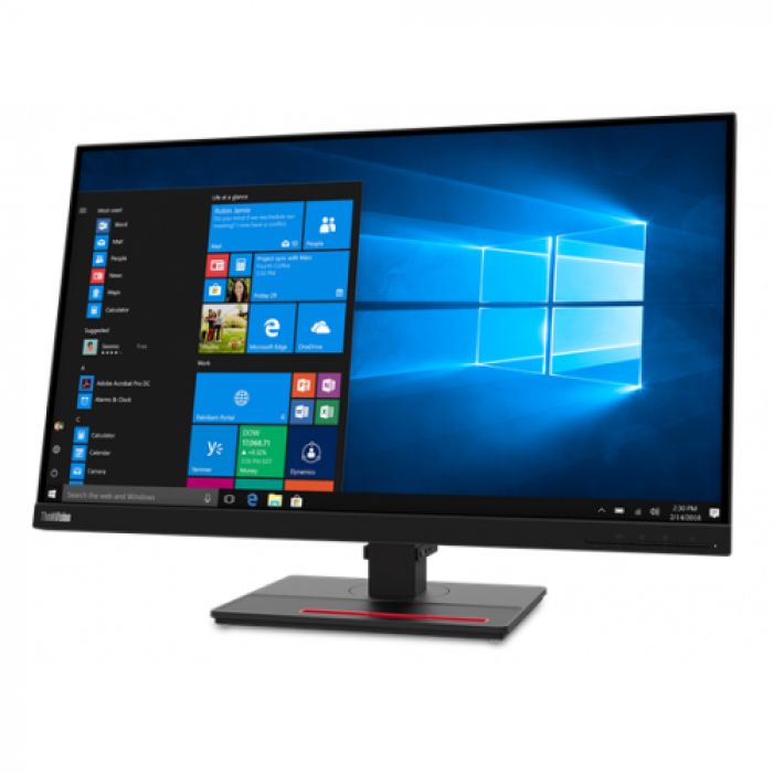 Monitor LED Lenovo ThinkVision T27h-2L, 37inch, 2560x1440, 4ms GTG, Raven Black