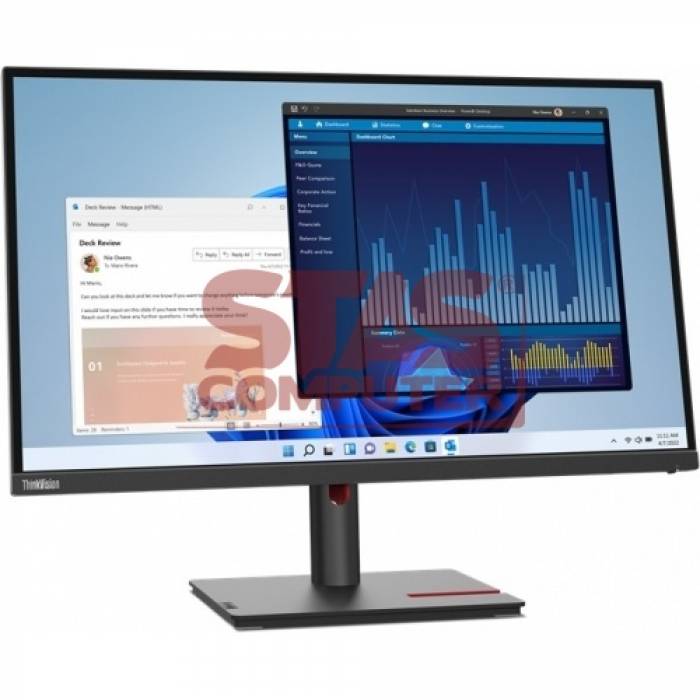 Monitor LED Lenovo ThinkVision T27p-30, 27inch, 3840x2160, 4ms GTG, Raven Black