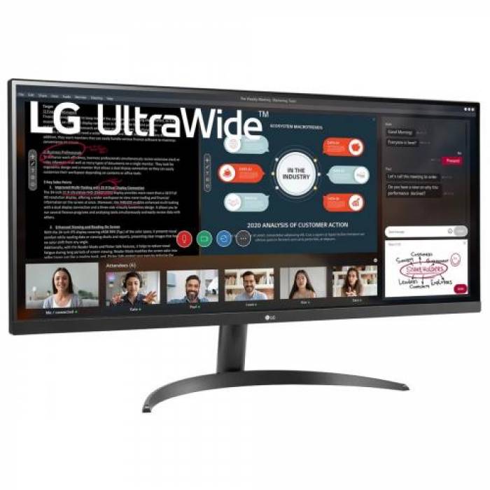 Monitor LED LG 34WP500-B, 34inch, 2560x1080, 5ms GTG, Black