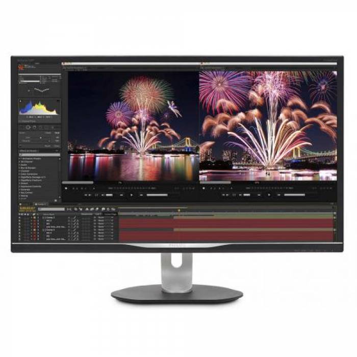 Monitor LED Philips 328P6AUBREB/00, 31.5inch, 2560x1440, 4ms GTG, Black-Silver