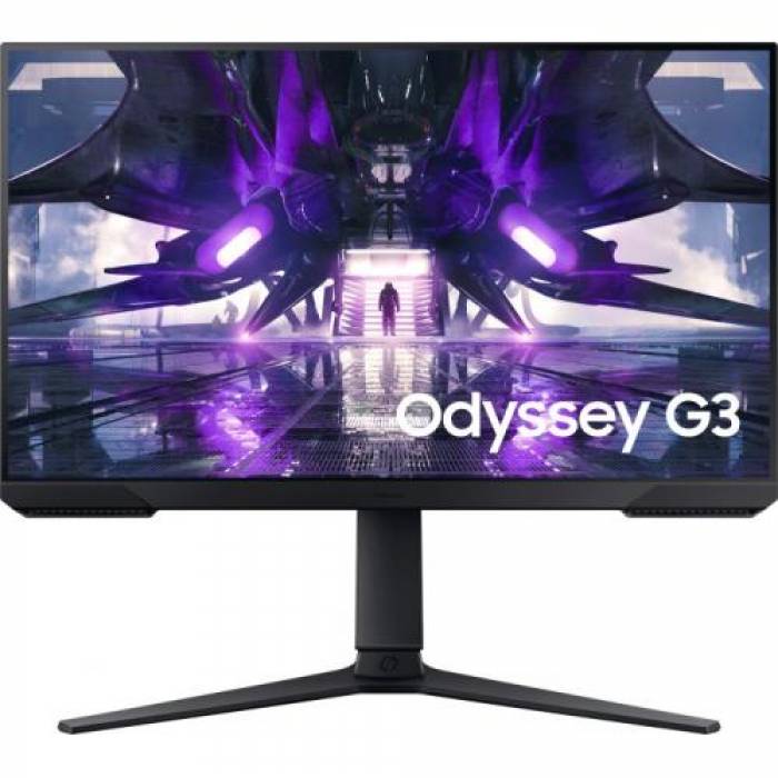 Monitor LED Samsung Odyssey G3 LS24AG300NUXEN, 24inch, 1920x1080, 1ms, Black