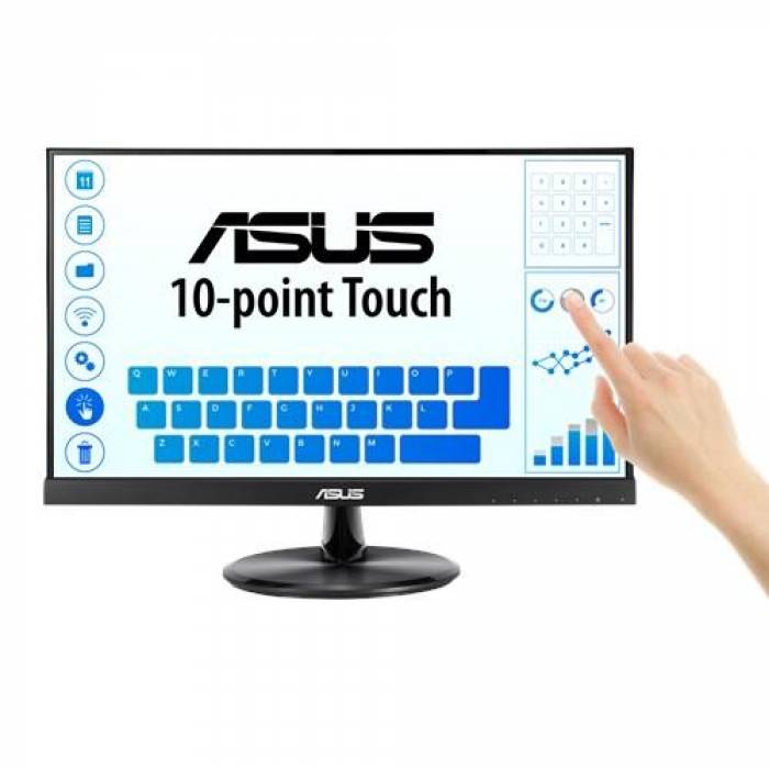 Monitor LED Touchscreen Asus VT229H,  21.5inch, 1920x1080, 5ms GTG, Black