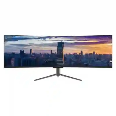 Monitor QLED Curbat LC Power LC-M49-DQHD-120-C-Q, 49inch, 5120x1440, 6ms, Black