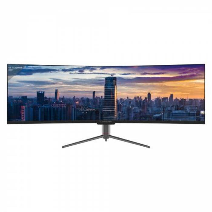 Monitor QLED Curbat LC Power LC-M49-DQHD-120-C-Q, 49inch, 5120x1440, 6ms, Black