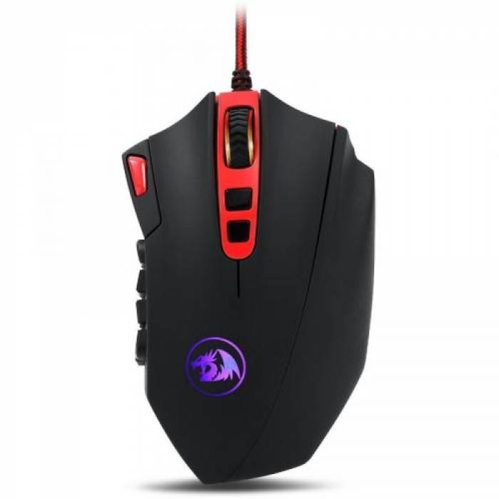 Mouse Laser Redragon Perdition, RGB LED, USB, Black