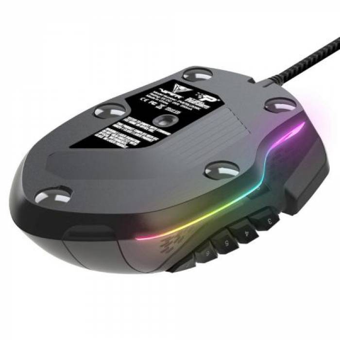 Mouse Laser Viper Patriot, RGB LED, USB, Black