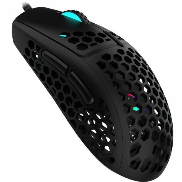 Mouse Optic AQIRYS Doradus, RGB LED, USB, Black