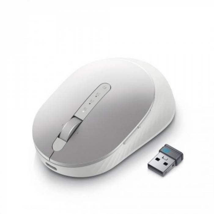 Mouse Optic Dell MS7421W, USB Wireless, Platinum silver