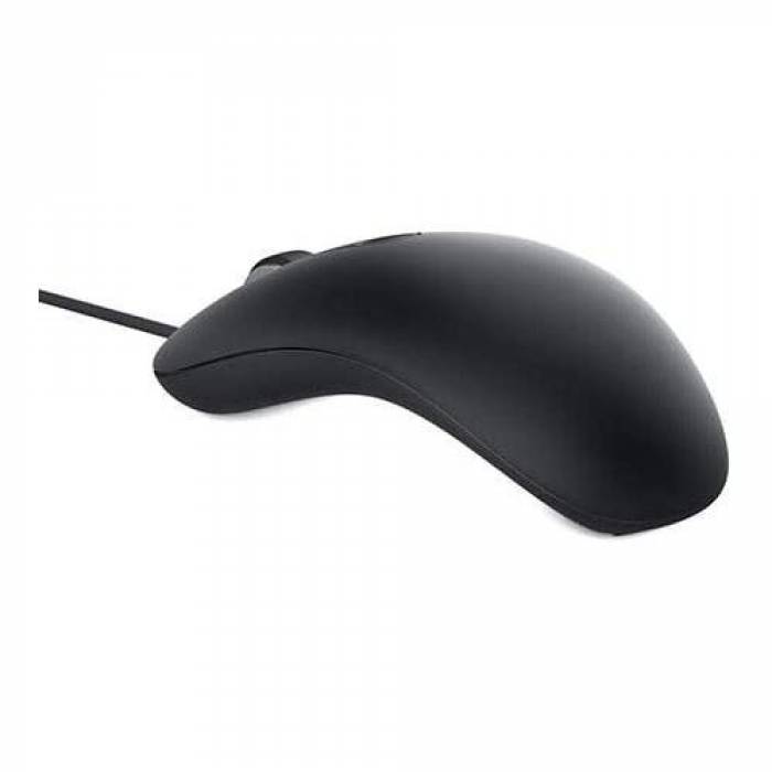 Mouse Optic Dell MS819, Cititor amprenta, USB, Black/Grey