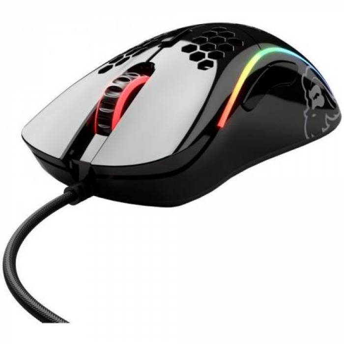 Mouse Optic Glorious PC Gaming Race Glorious Model D Minus, USB, Glossy Black