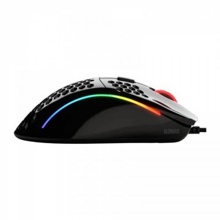 Mouse Optic Glorious PC Gaming Race Glorious Model D, USB, Glossy Black