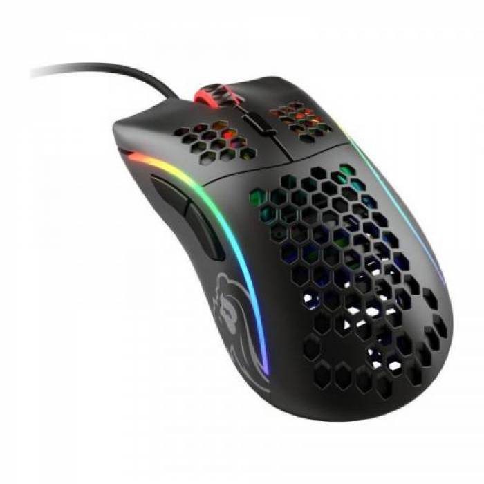 Mouse Optic Glorious PC Gaming Race Glorious Model D, USB, Matte Black