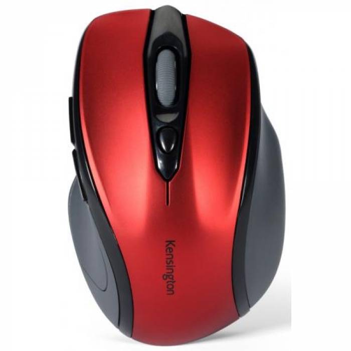 Mouse Optic Kensington Pro Fit Mid Size, USB Wireless, Black-Red