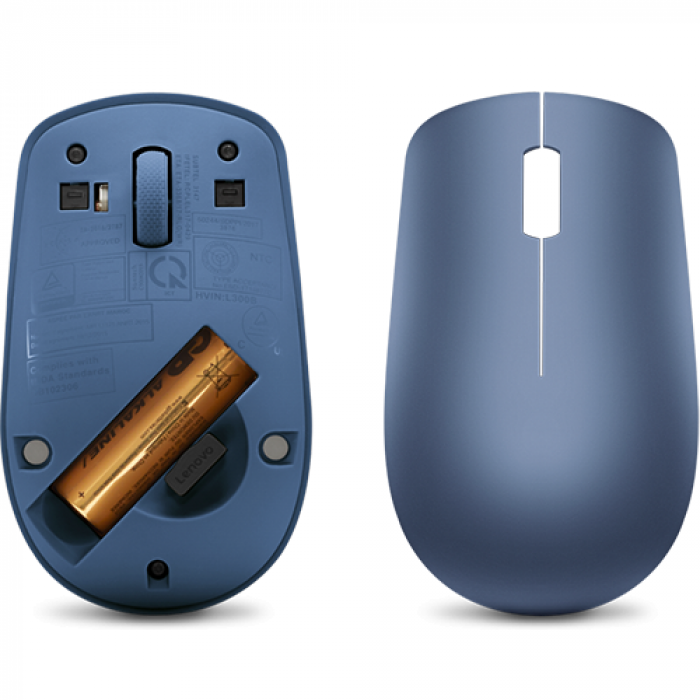 Mouse Optic Lenovo 530, USB Wireless, Blue